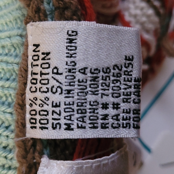 Vintage Anne Mieke hand loomed Cotton sweater - Picture 9 of 10